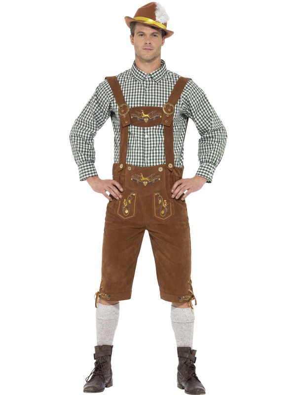 Luxe Beierse Lederhosen Met Hemd Hanz Man Kostuum