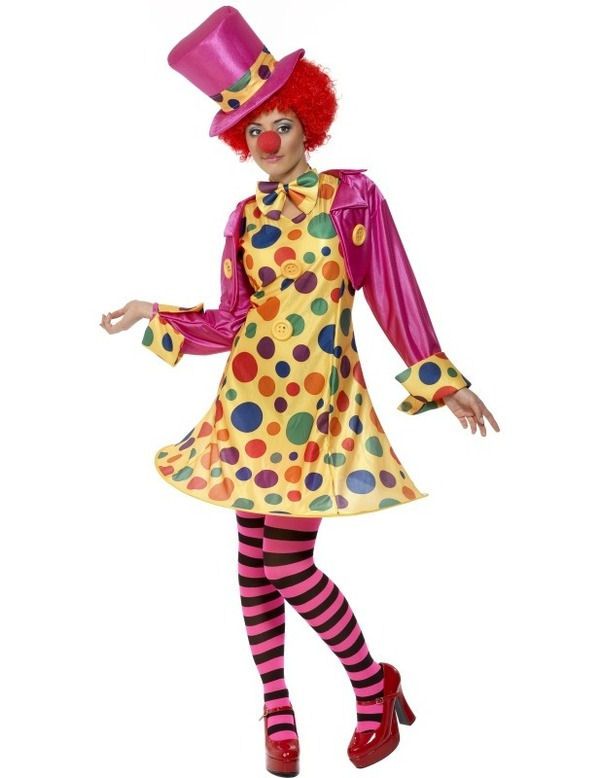 Clown Dame Vrouw Kostuum