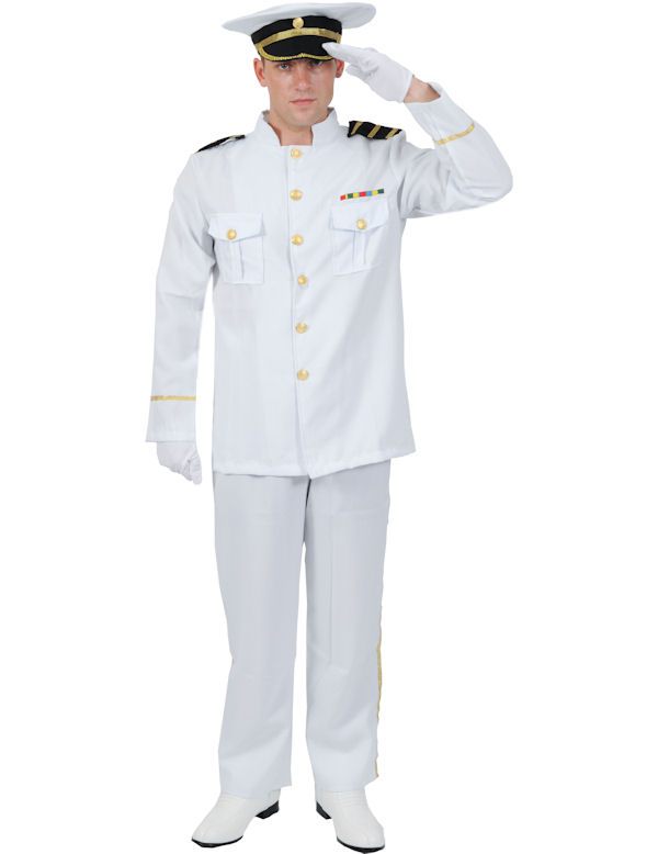 Officier In De Marine Man Kostuum