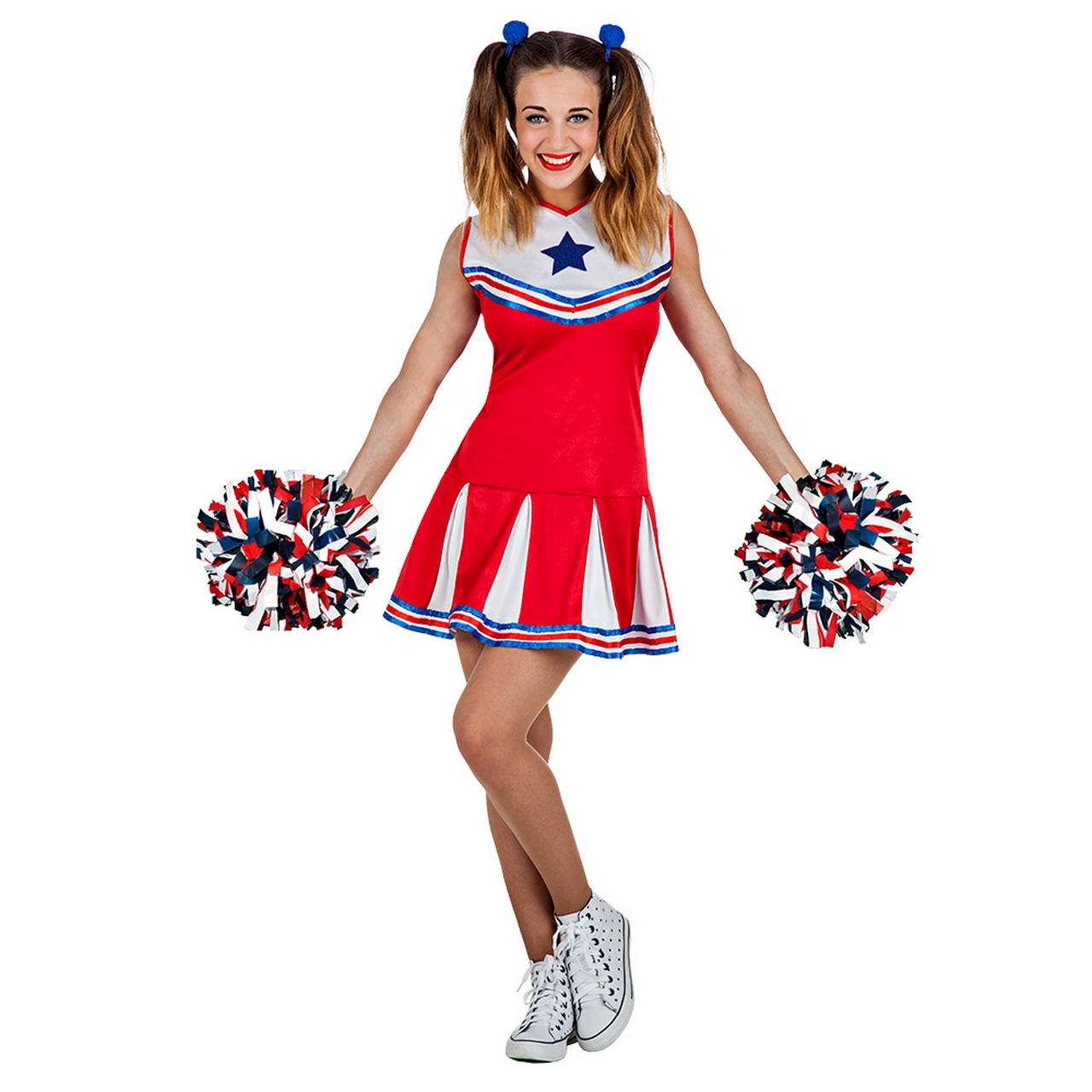 Tienerkostuum Cheerleader Holly Meisje Kostuum