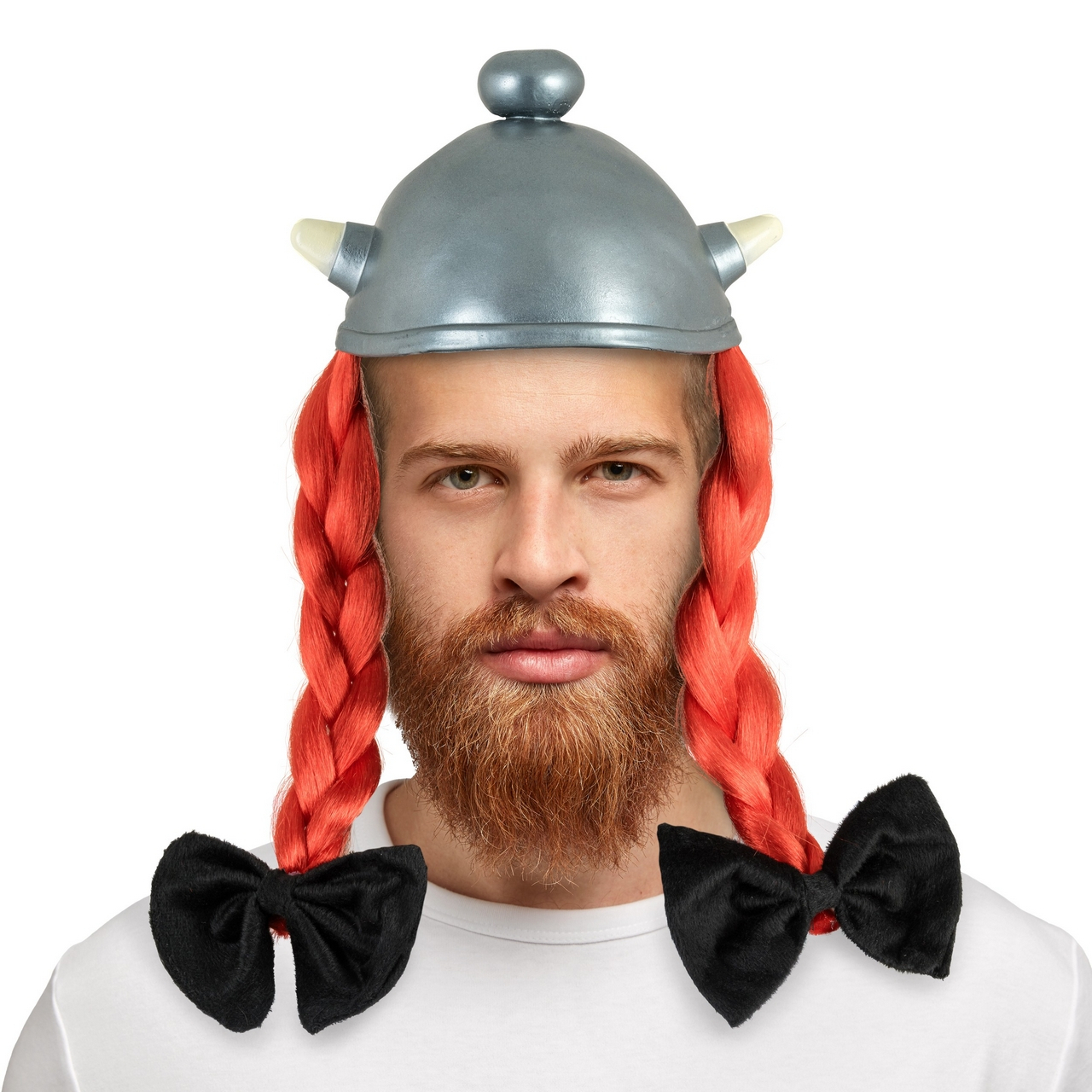 Obelix Helm Met Vlechten