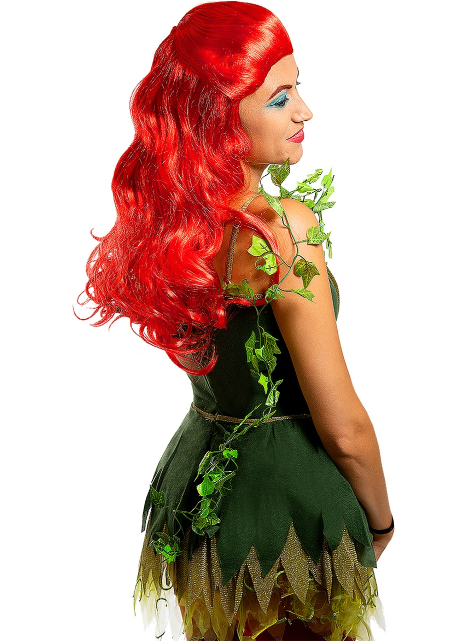 Poison Ivy Fantasy Pruik Rood