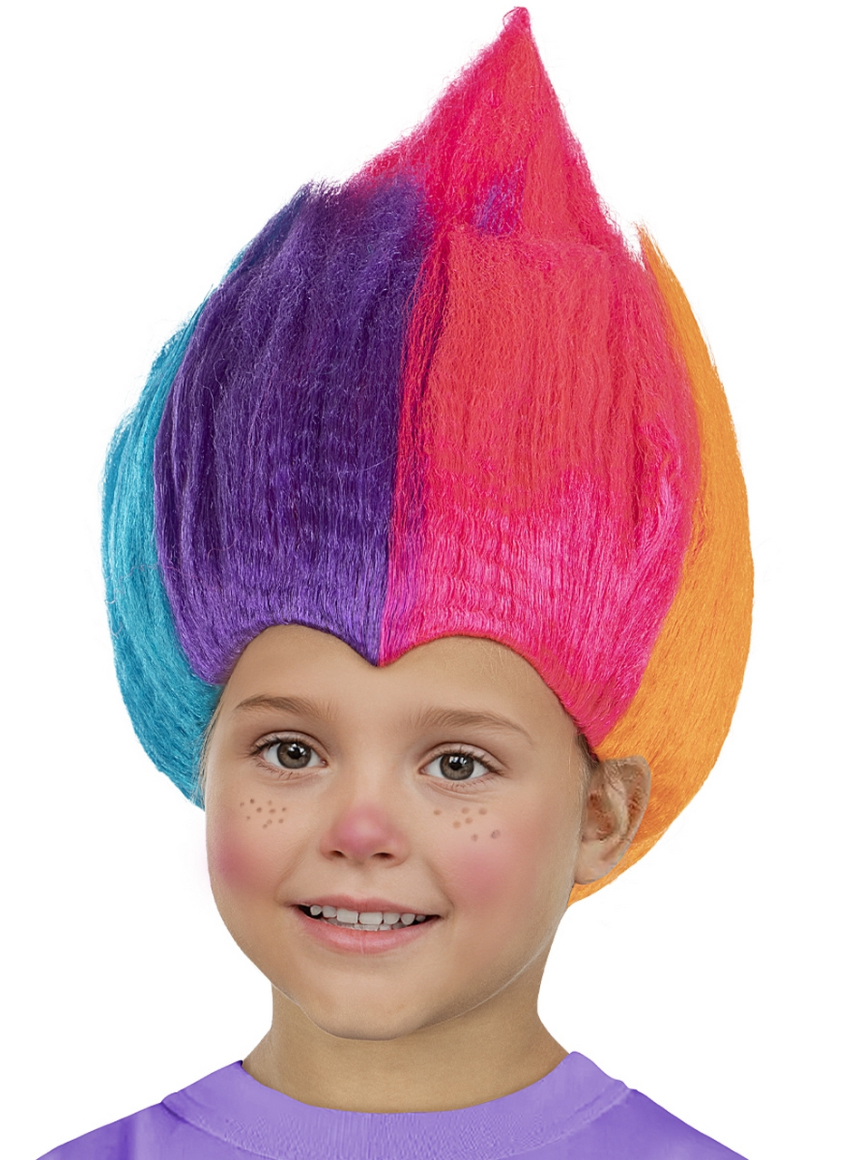 Regenboog Pruik Colorpride Trolls