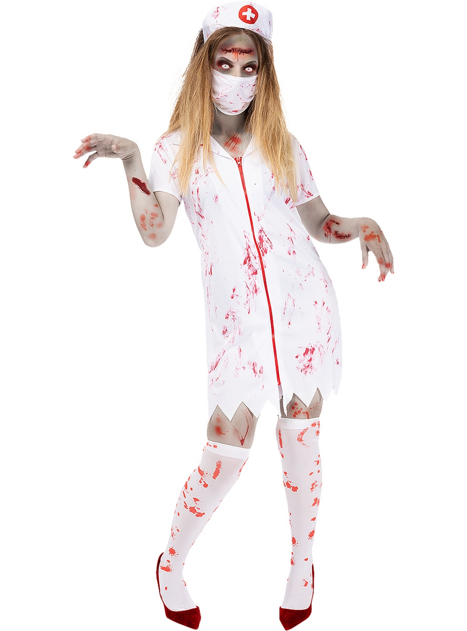 Zombie Verpleegster Bad Nurse Vrouw Kostuum