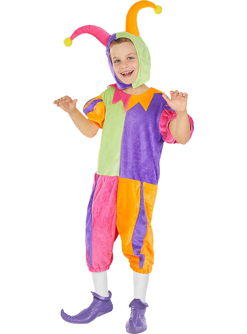 Jessie De Funny Jester Kind Kostuum