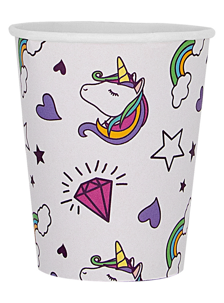 Lovely Unicorn Bekers 8 Stuks