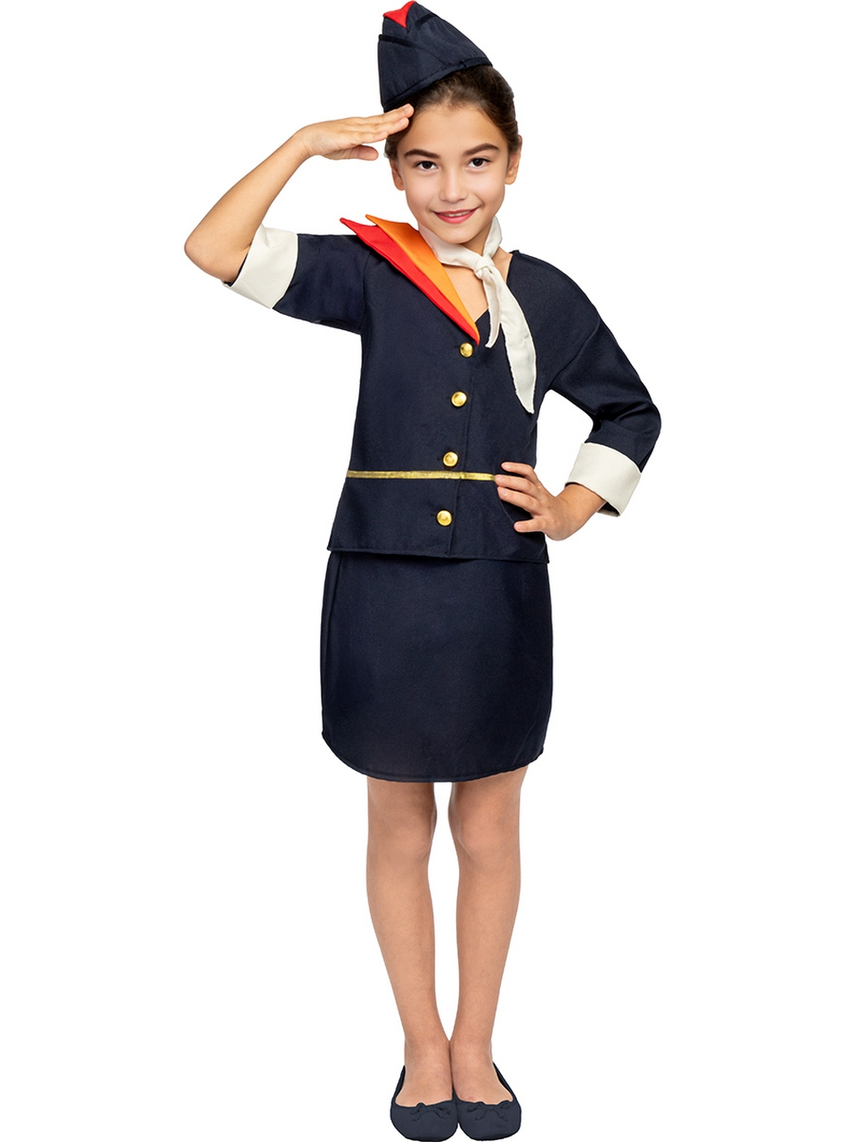 Stewardess Maartje Steward Meisje Kostuum