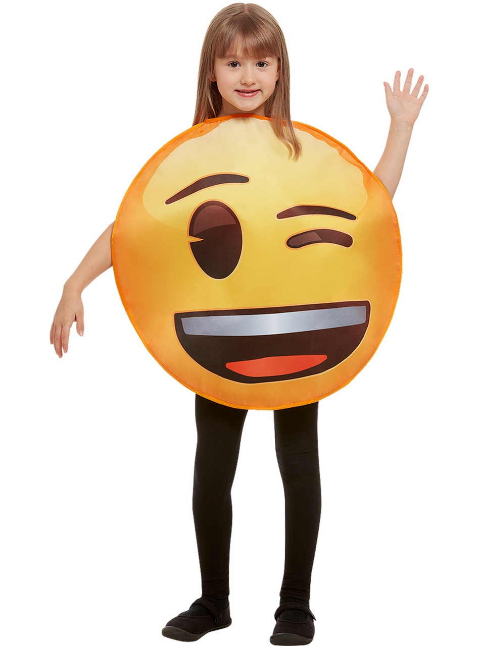 Knipoog Emoji Kind Kostuum