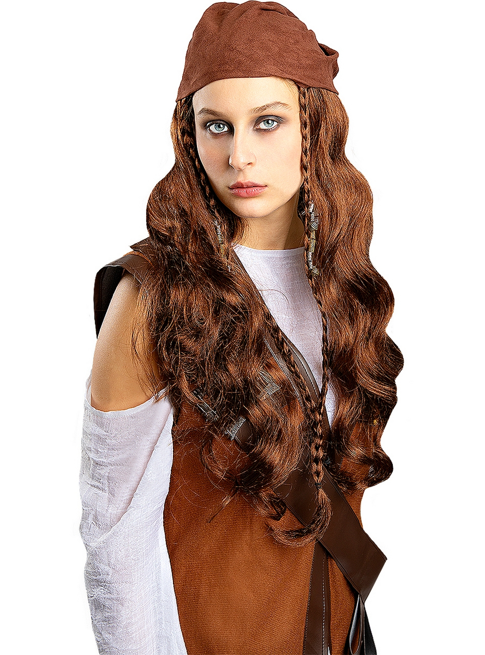 Brown Pirate Wig For Women