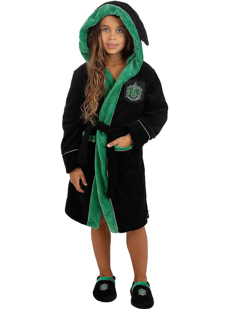 Slytherin Dressing Badjas Harry Potter Kind Kind Kostuum