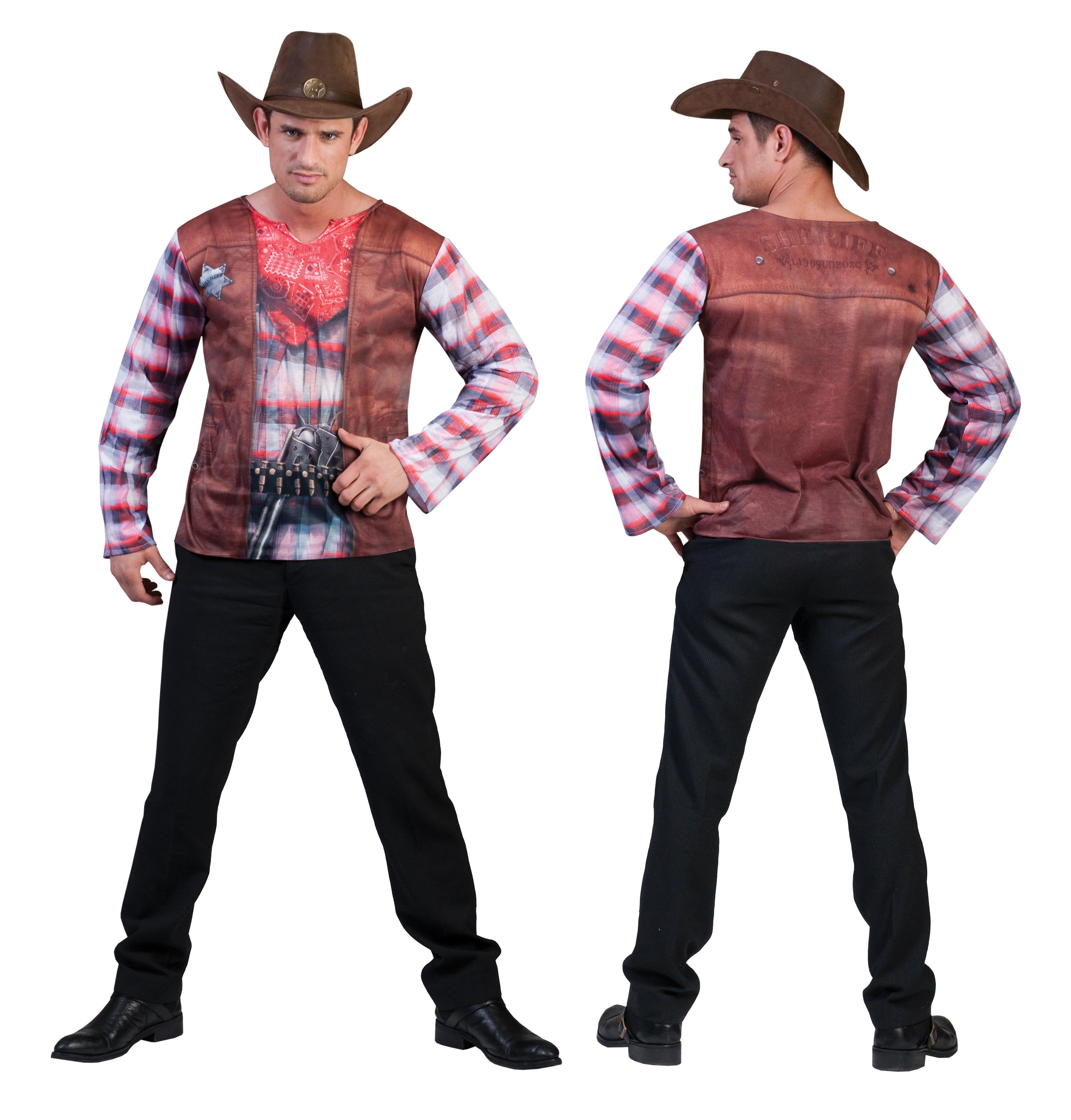 3d T-Shirt Cowboy Man Kostuum