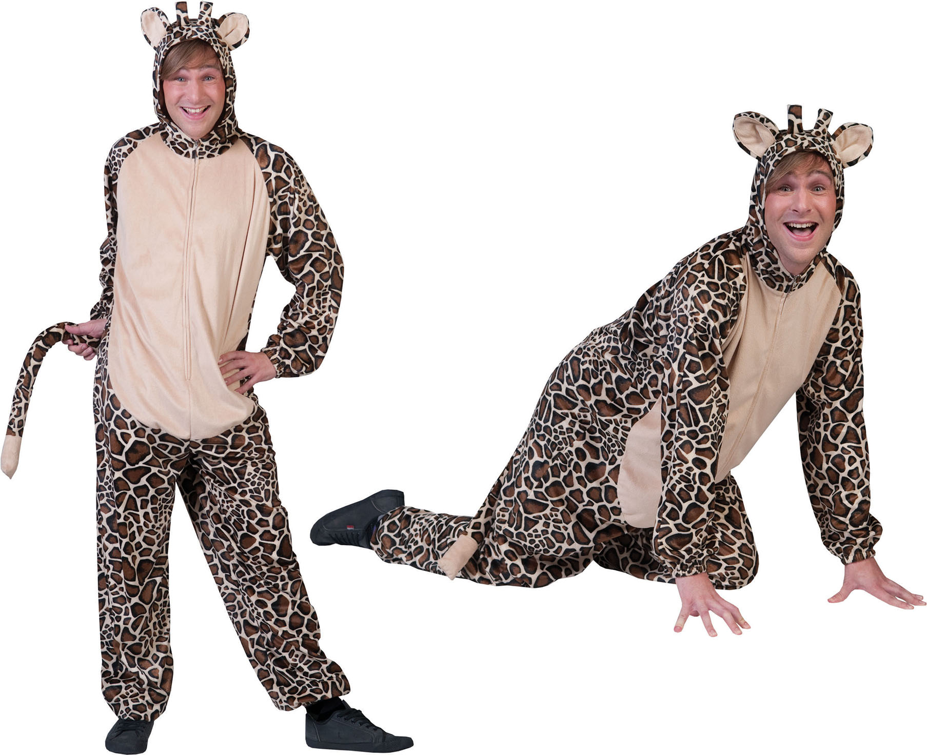 Savanna Giraffe Onesie Man Kostuum