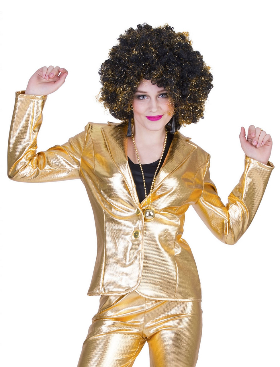 Disco Fever Jack Glinsterend Goud Vrouw