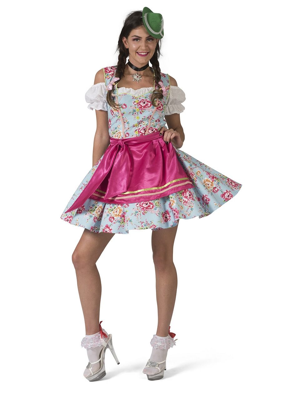 Tiroler Dirndl Rosalinde Vrouw Kostuum