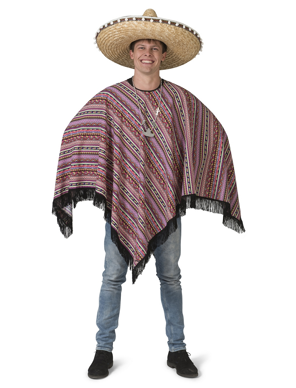 Poncho Raul Mexicaanse Mariachi Man Kostuum