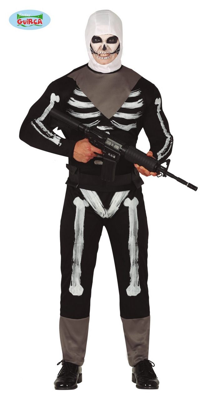 Fortnite Skull Trooper Game Man Kostuum