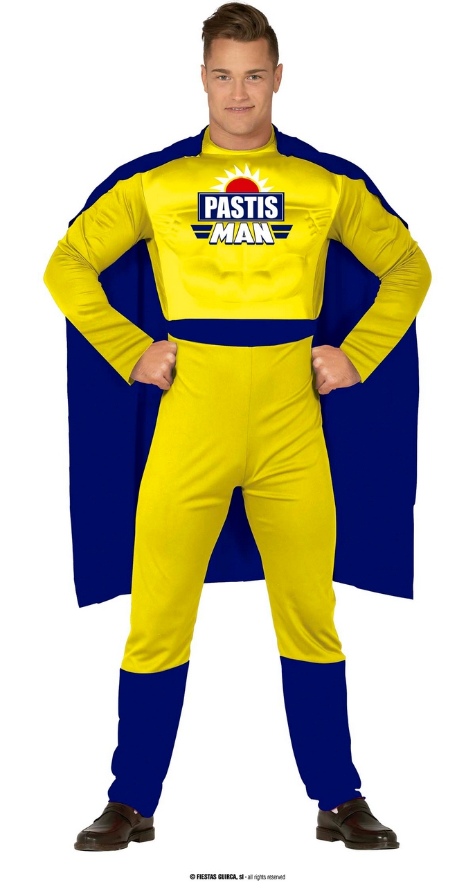 Superheld Pastis Man Kostuum