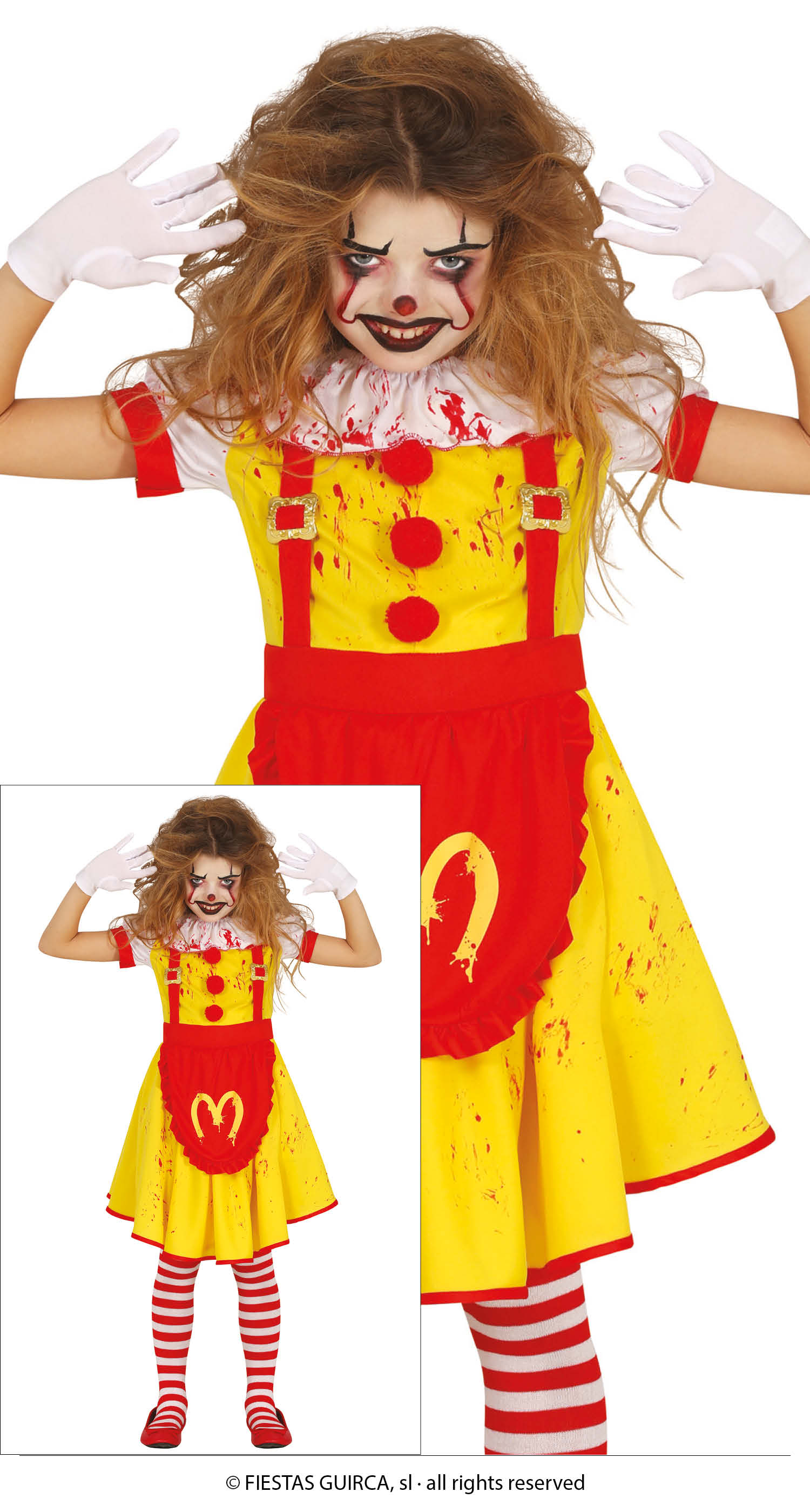 Little Miss Mcfastfood Killer Meisje Kostuum