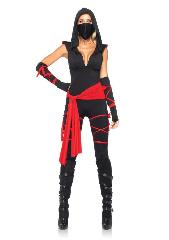 Sexy Ninja Bodysuit Set Vrouw Kostuum