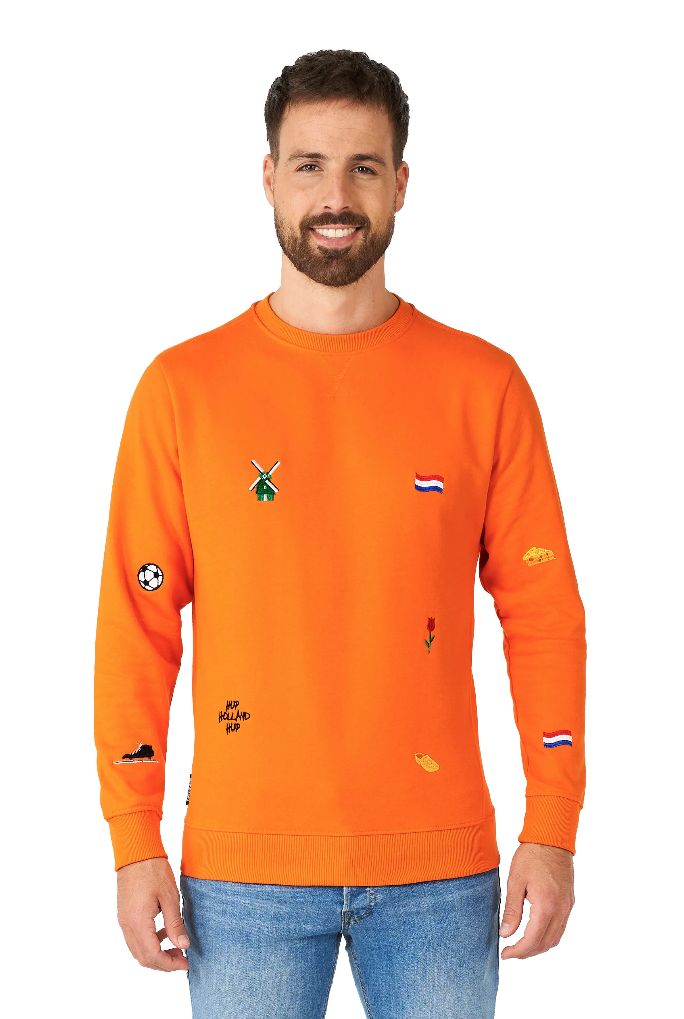 Oranje Hup Holland Hup Iconen Trui Man