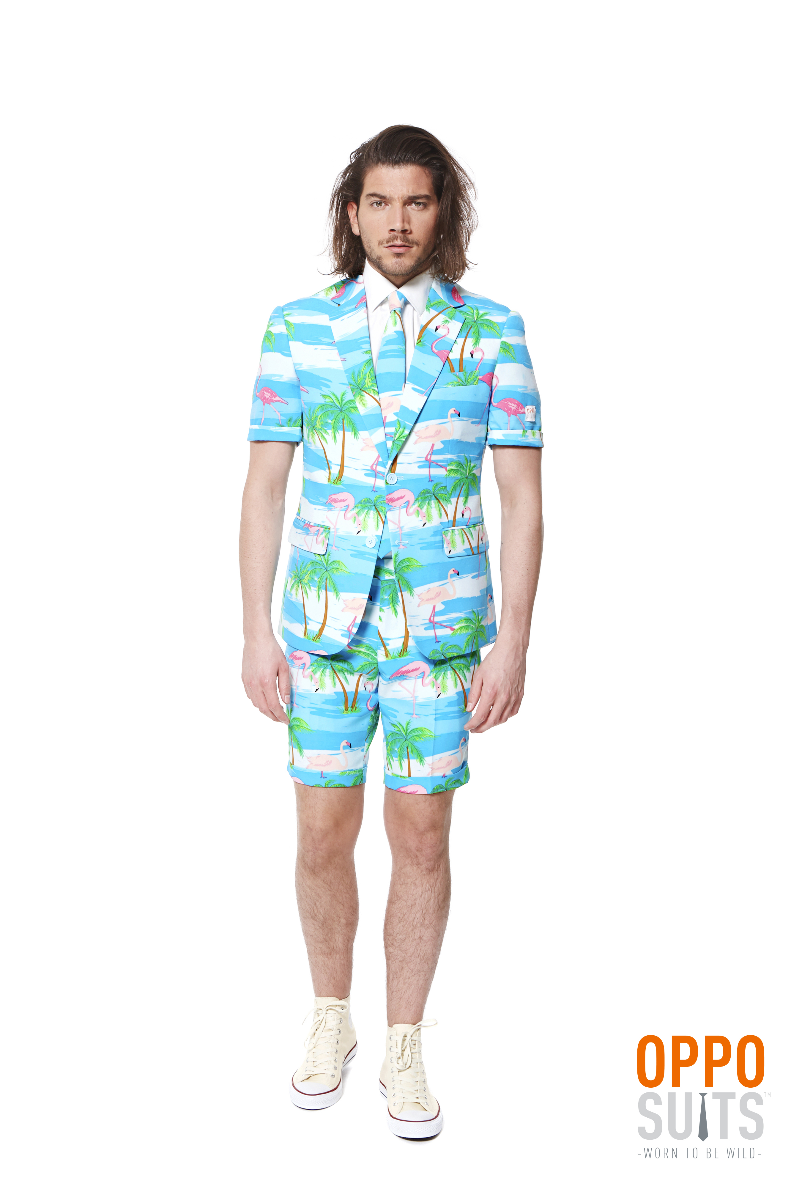 Summer Festival Miami Flaminguy Opposuits Man Kostuum