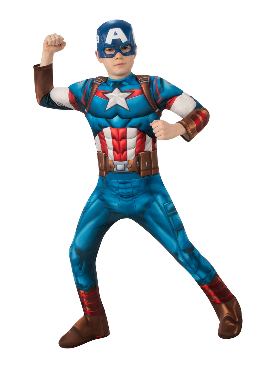 Superheld Captain America Deluxe Kind Kind Kostuum