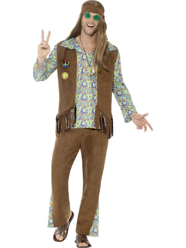 Crosby High Hippie Man Kostuum