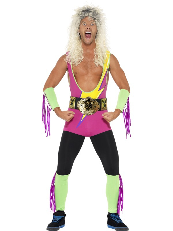 Hulk Hogan Retro Wrestler Wwe Man Kostuum