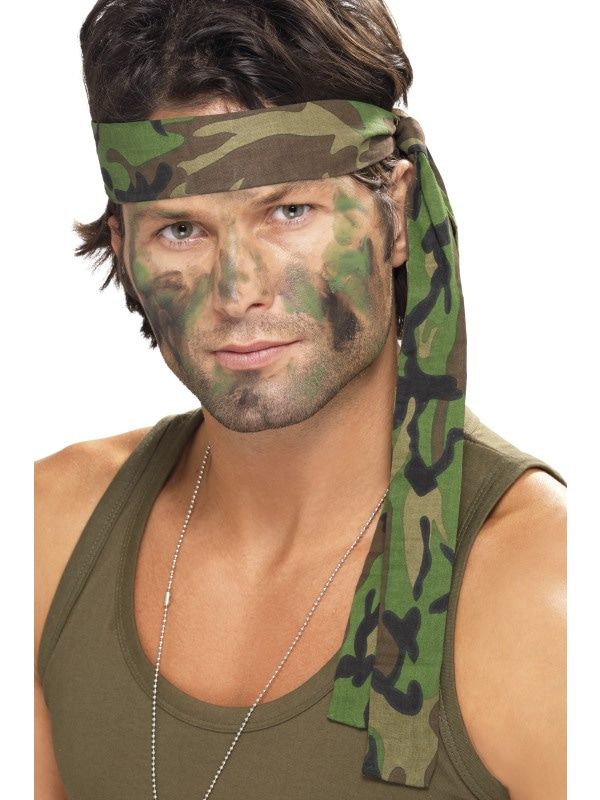 Camouflage Hoofdband Jungle Commando 150 X 4 Centimeter