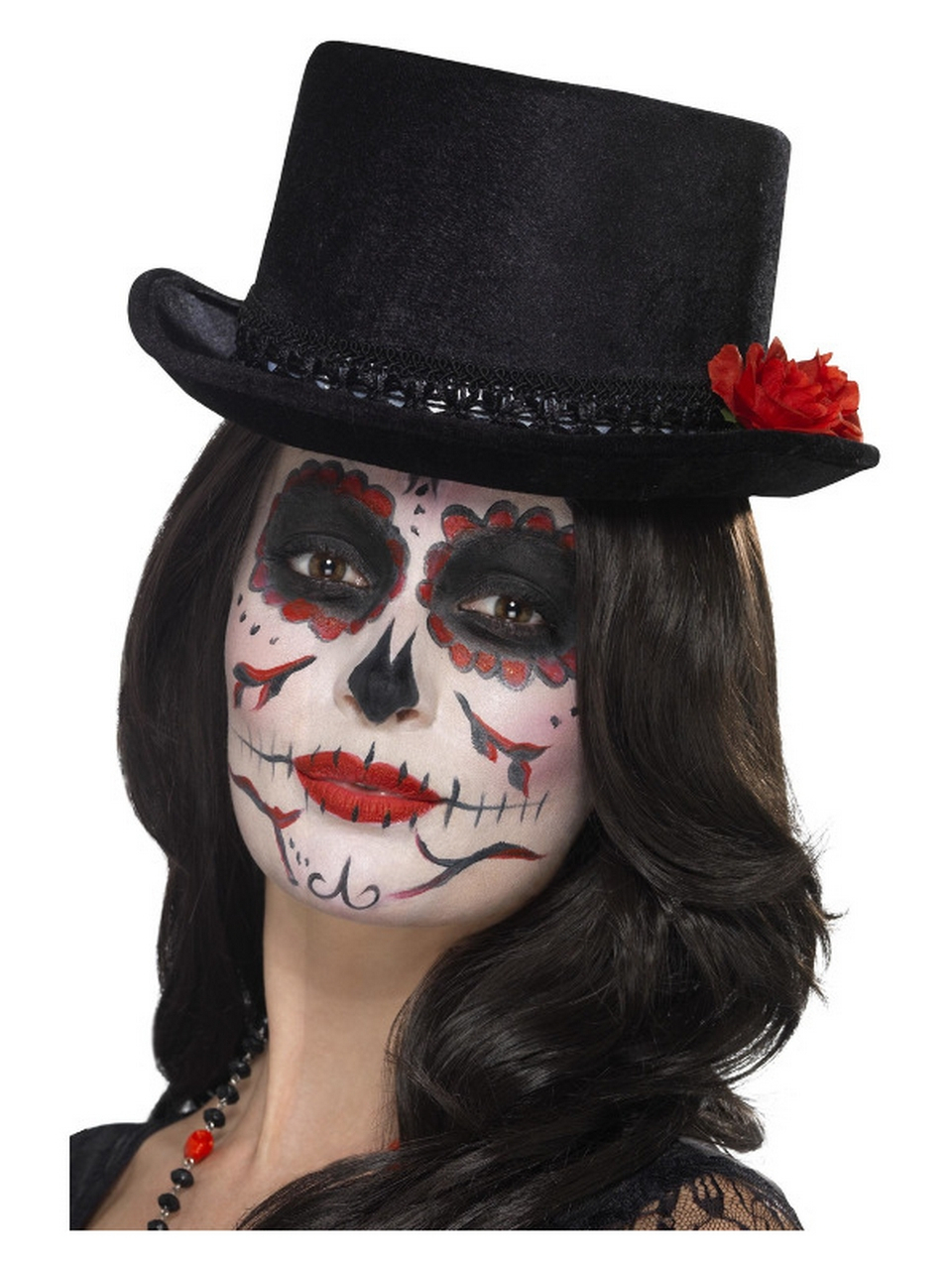 Day Of The Dead Hoed Met Rode Roos