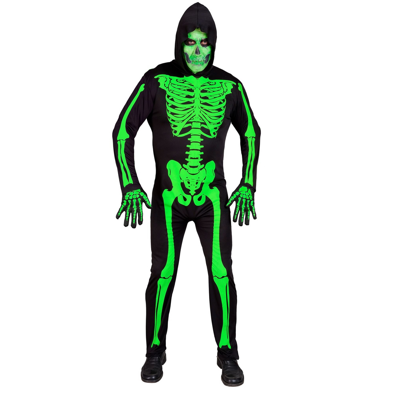 Gif Groene Halloween Skeletman Kostuum