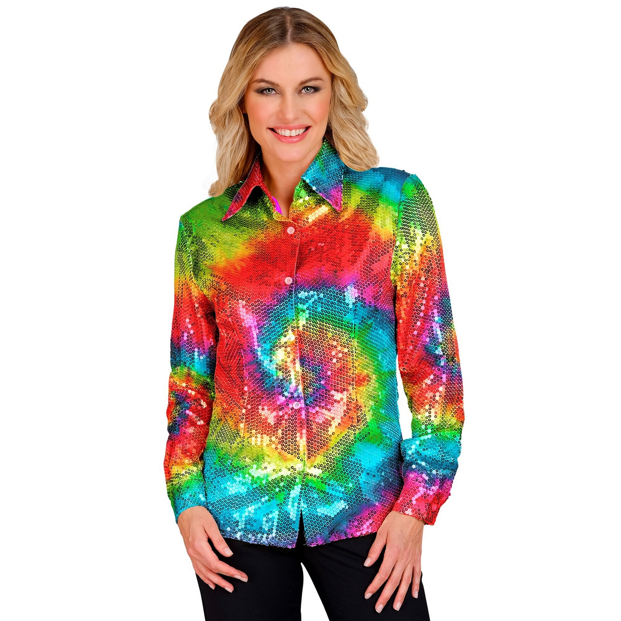 Pailletten Blouse Circle Of Colour Hippie Vrouw