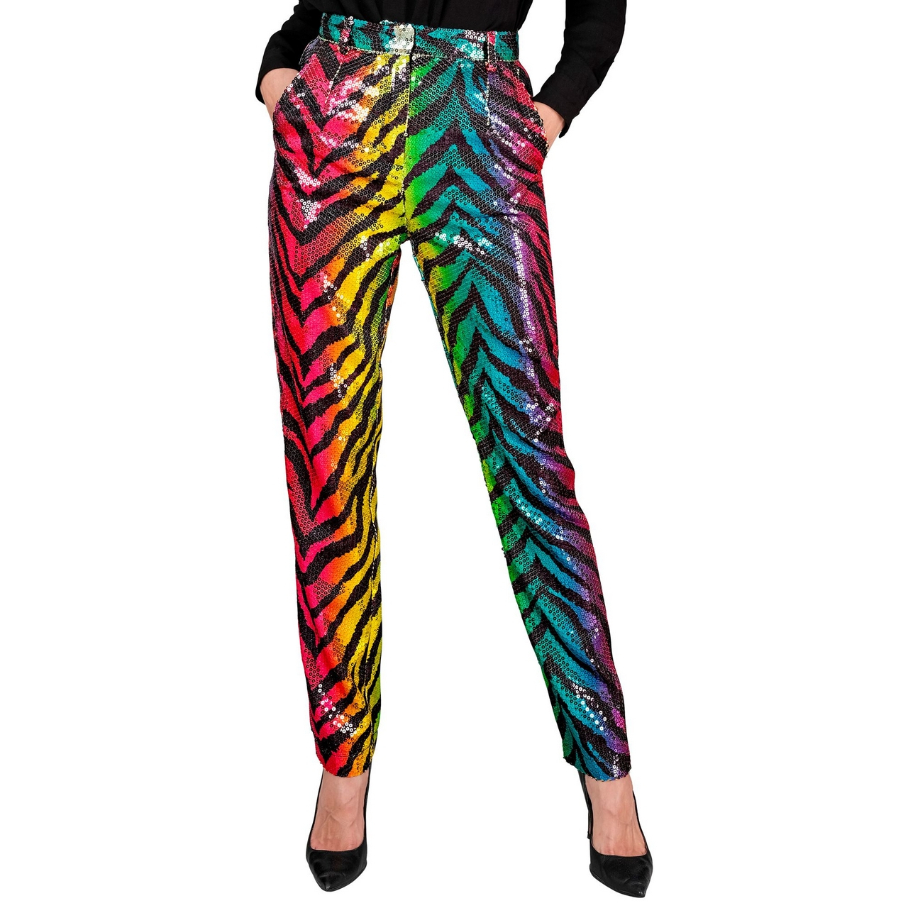 Pailletten Rainbow Tiger Broek Vrouw