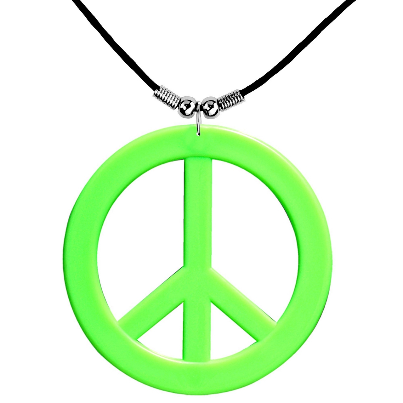 Ketting Peace Symbool Neon Groen