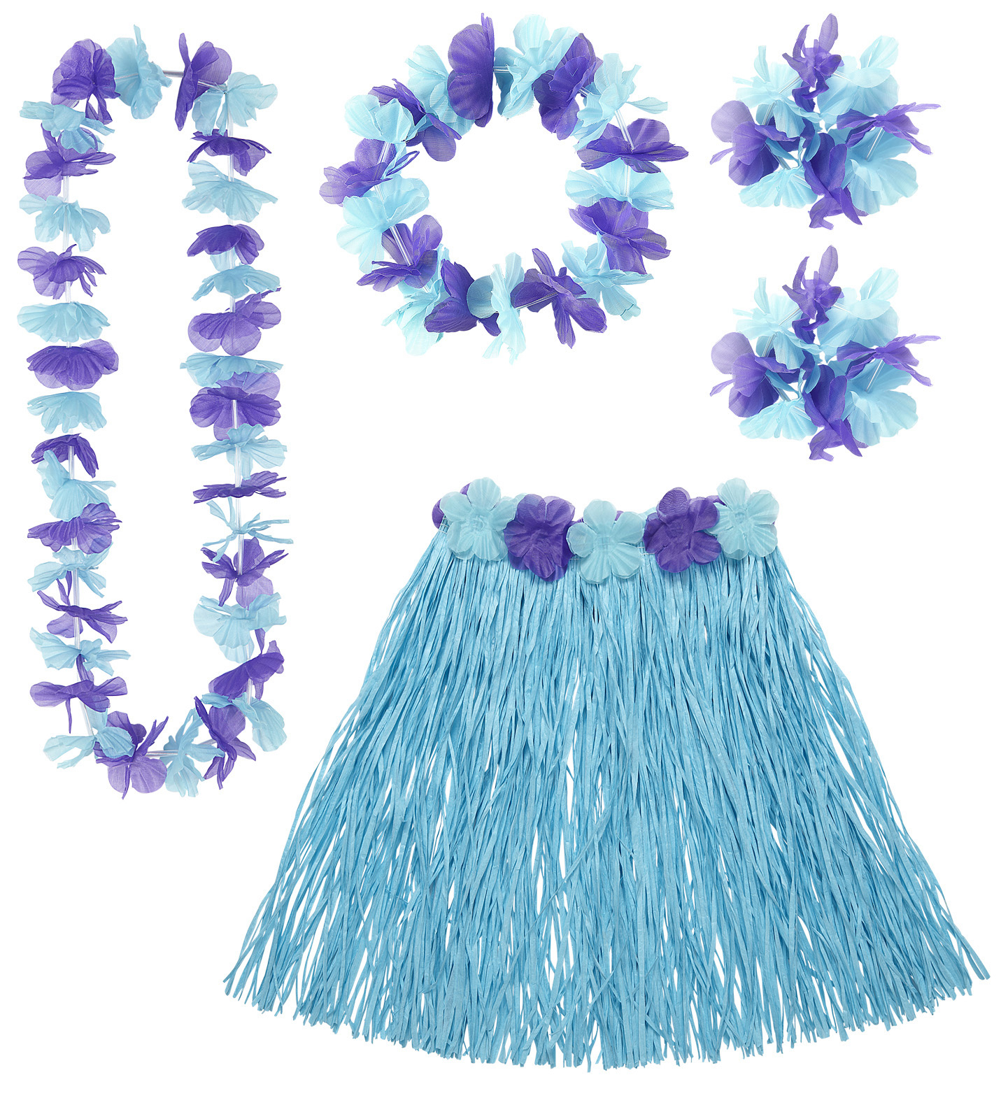 Hula Hula Hawaii Set Blauw