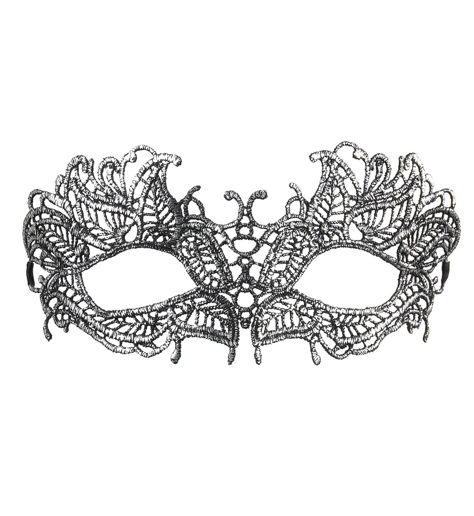 Fantasia Oogmasker Kant, Antiek Zilver