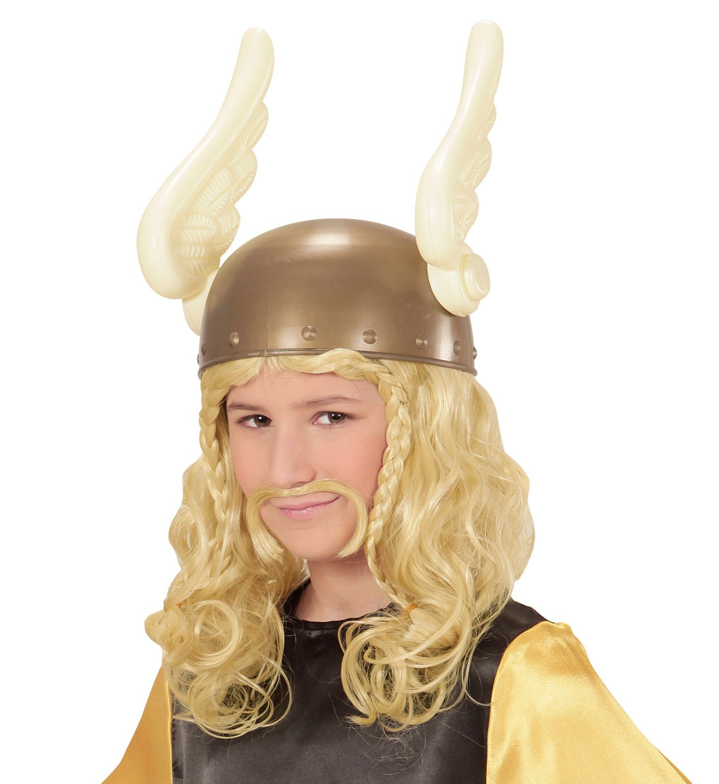 Viking Pruik, Kind Romein Met Snor