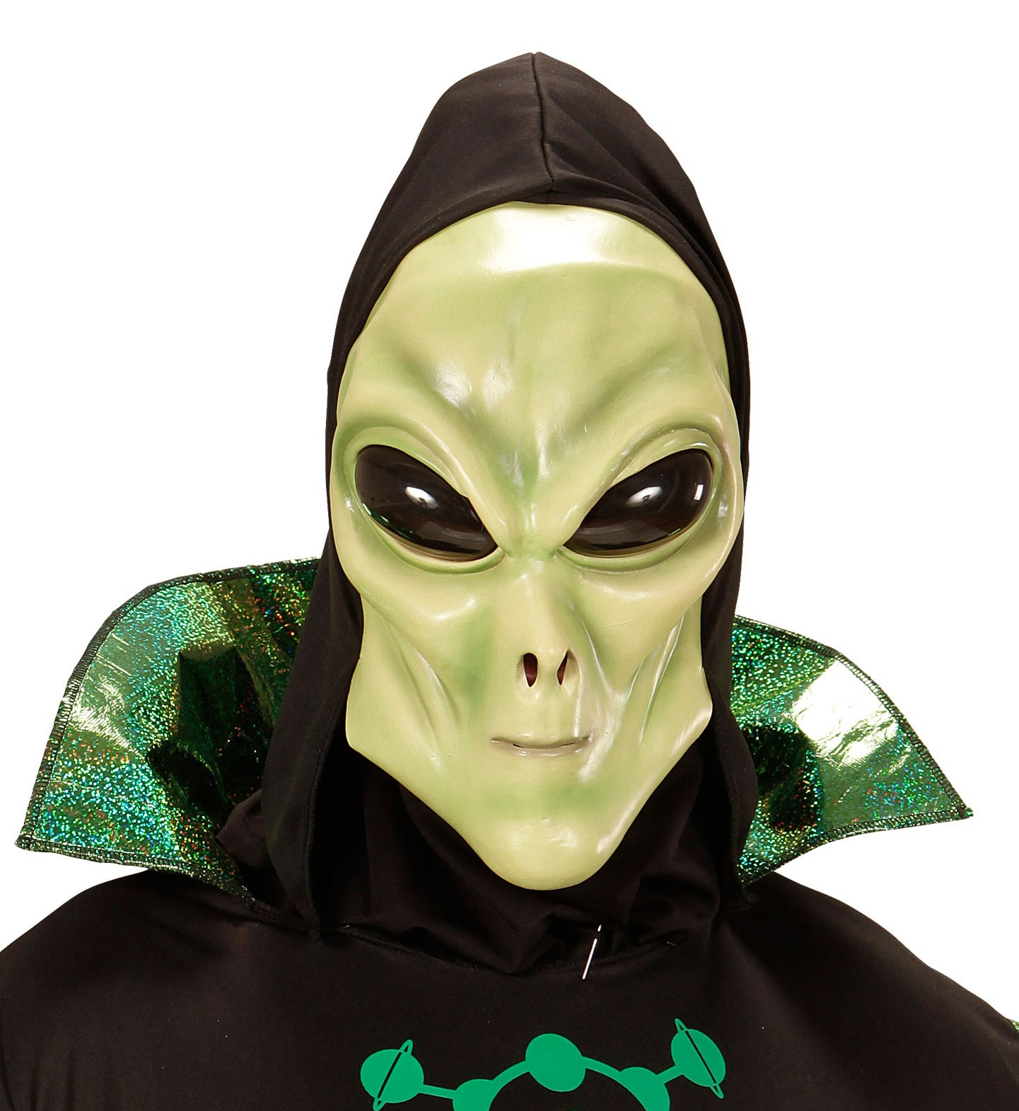 Glubablub Alien Masker Met Kap En Bolle Ogen Kind