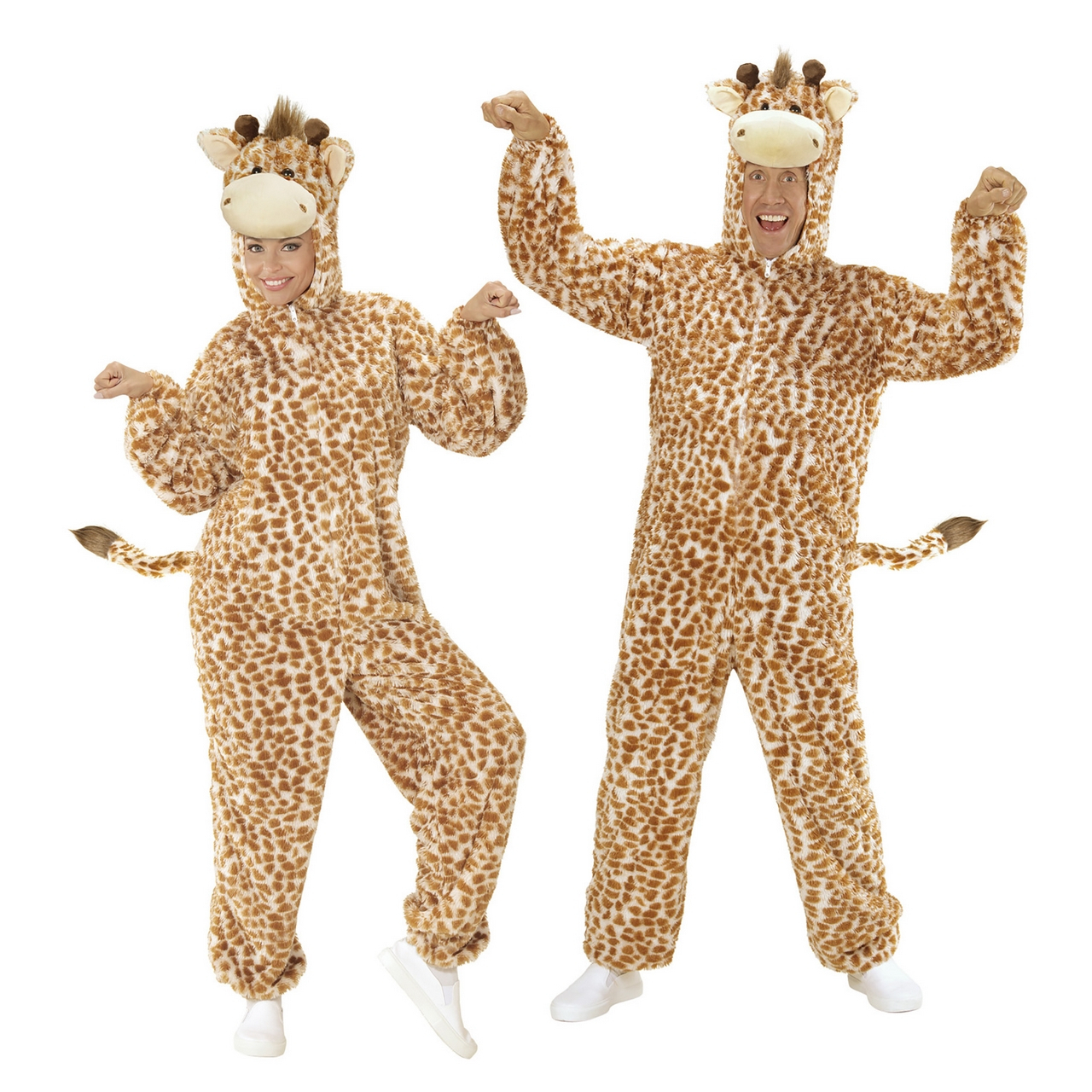 Dieren Onesie Pluche Giraffe Kostuum