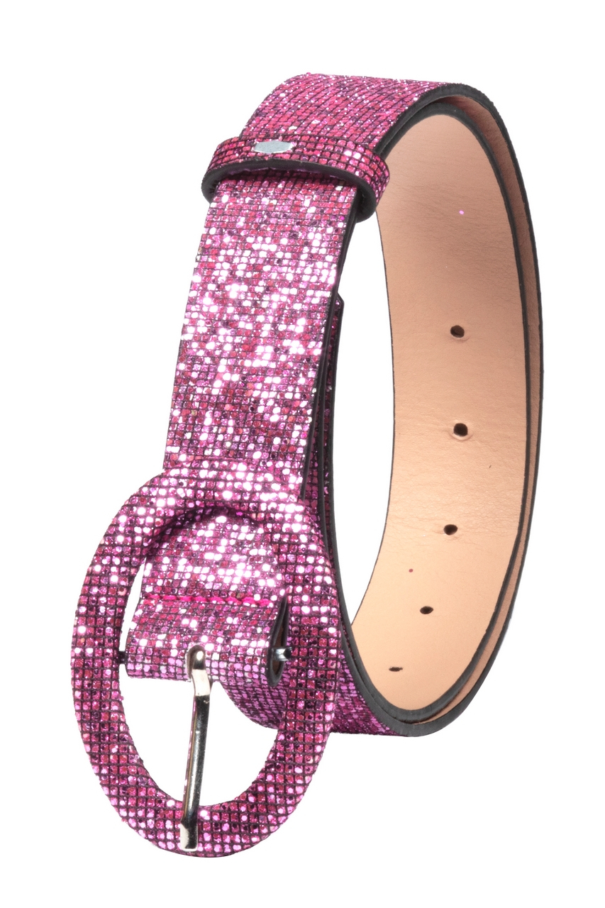 Opvallende Glitter Riem Roze