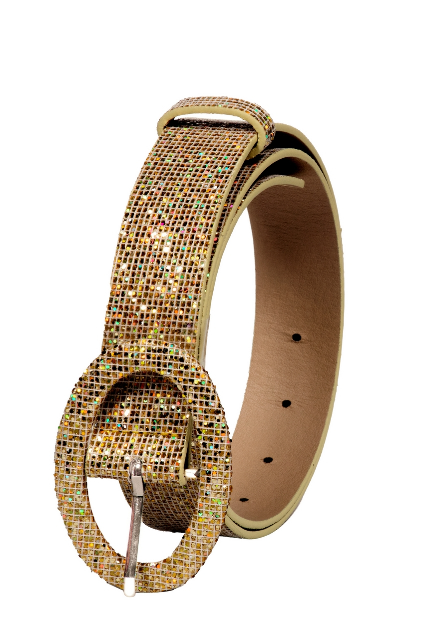 Opvallende Gouden Glitter Riem