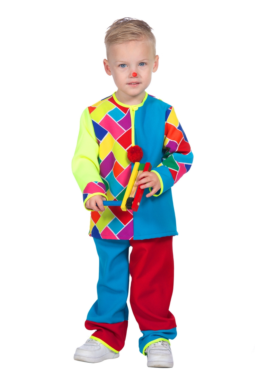 Speelse Mini Clown Kind Kostuum