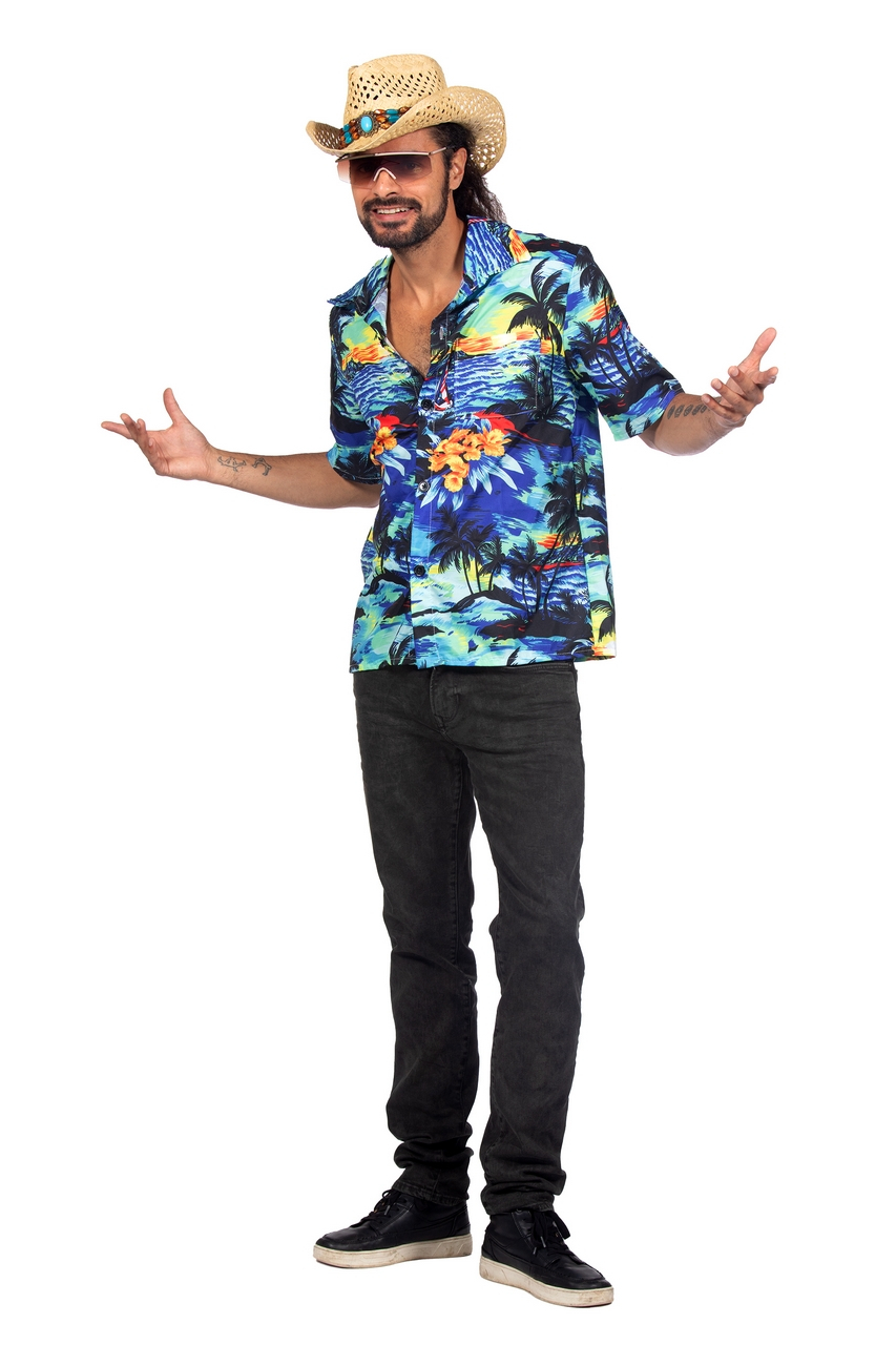 Tropical Hawaii By Night Breeze Shirt Man Kostuum