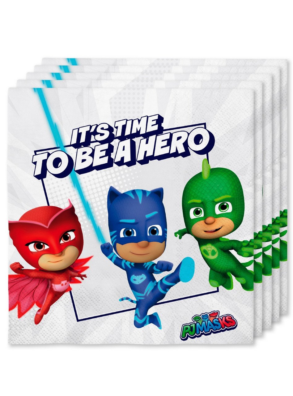 16 Pj Masks Servetten, 33 X 33cm