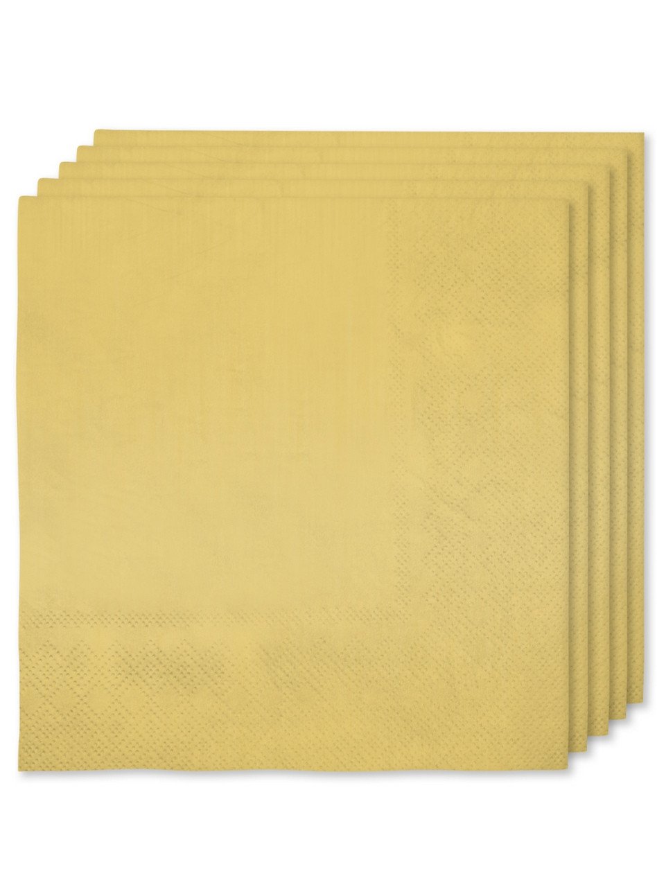 True Gold Party Servetten 16 Stuks 33x33 Centimeter