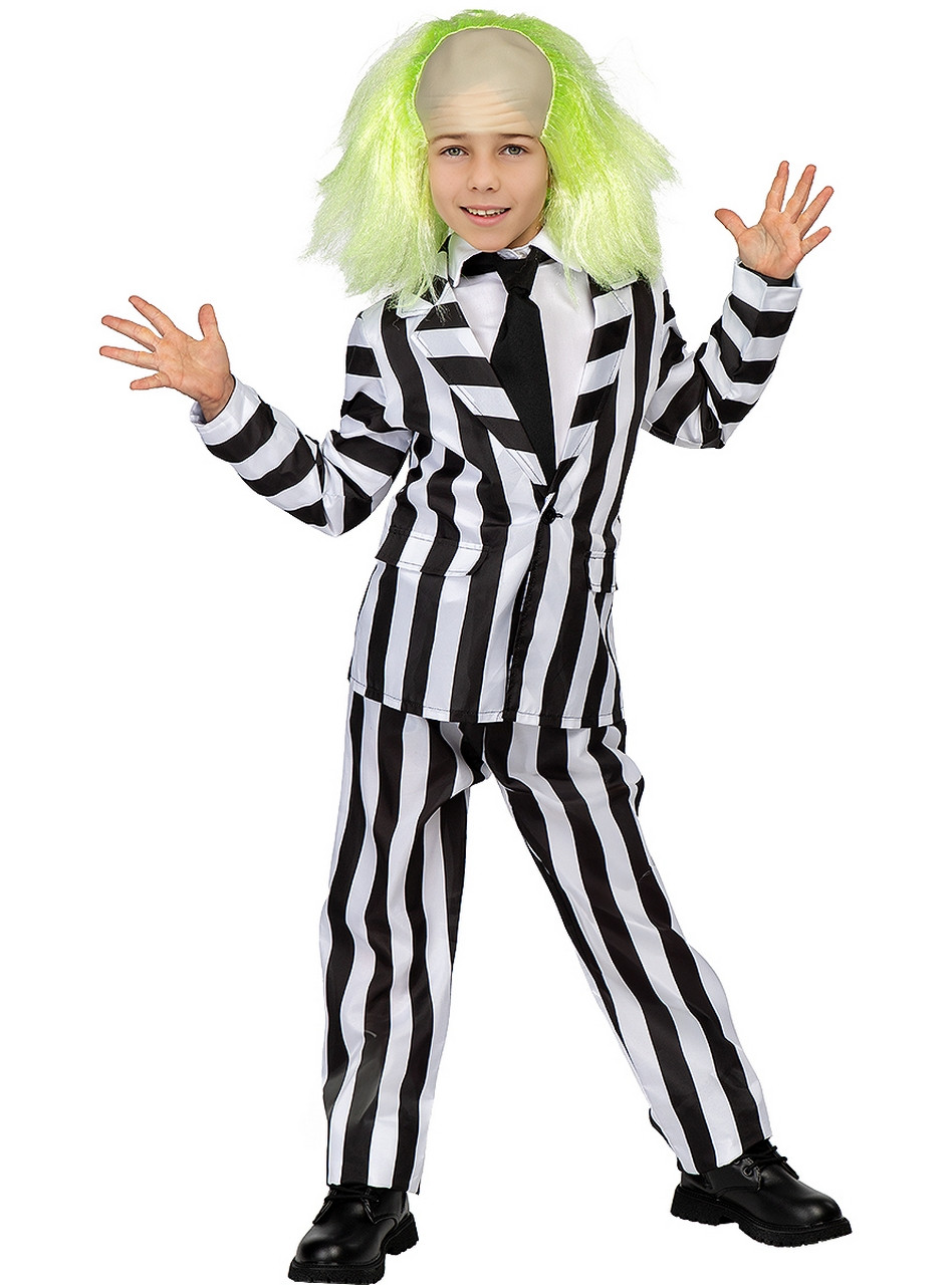 Beetlejuice Striped Suit Kind Kostuum