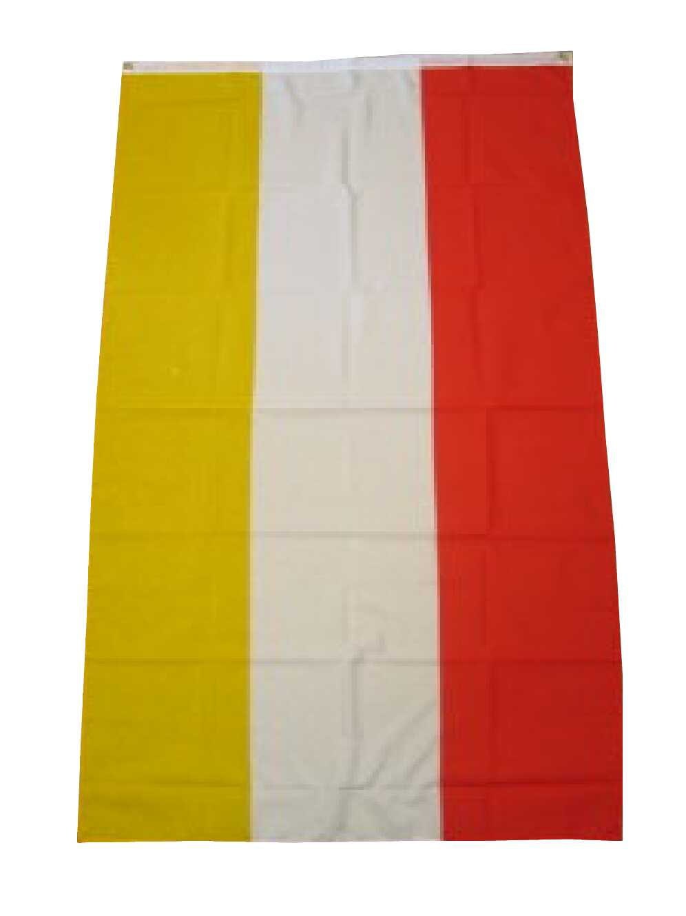 Vlag Rood Wit Geel Oeteldonk 90x150 Centimeter