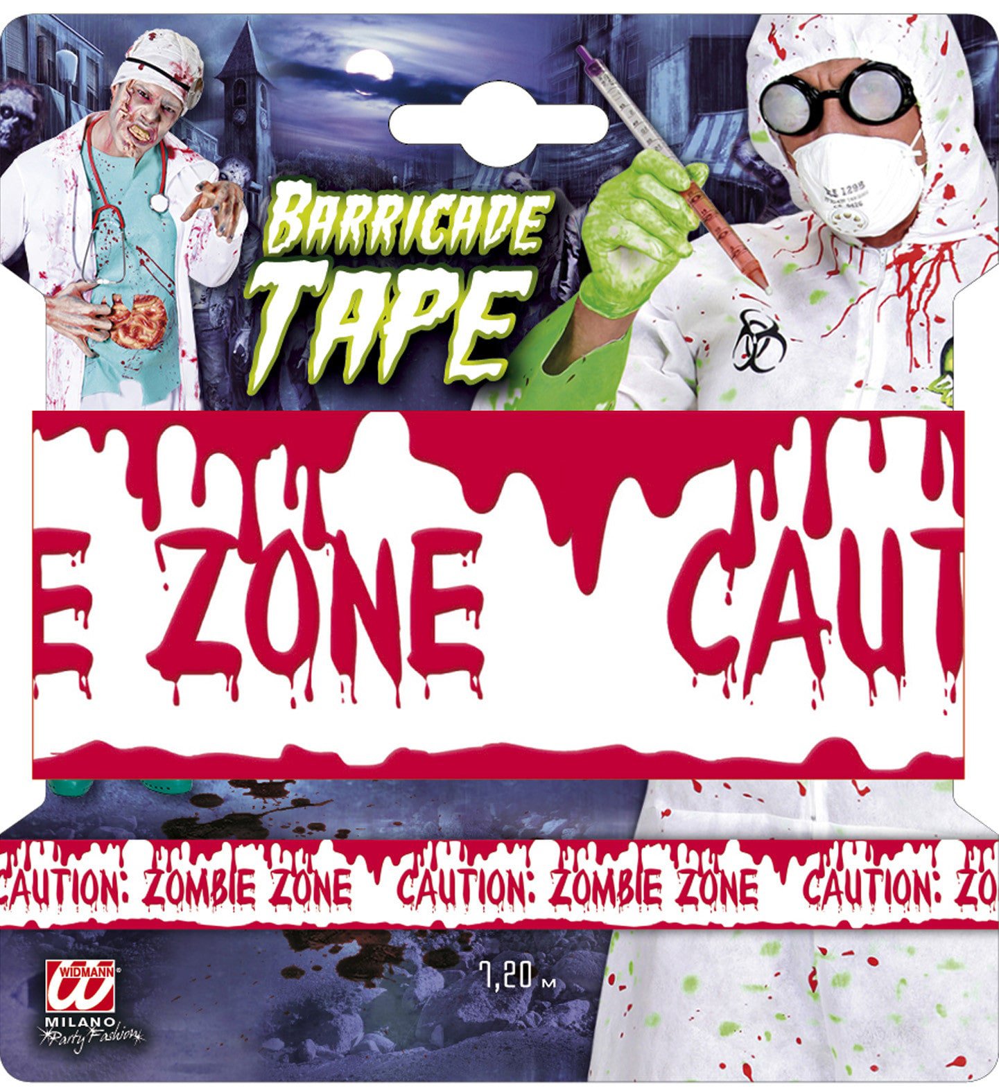 Afzetlint Zombie Zone, 7,20 Meter Zombie Invasion