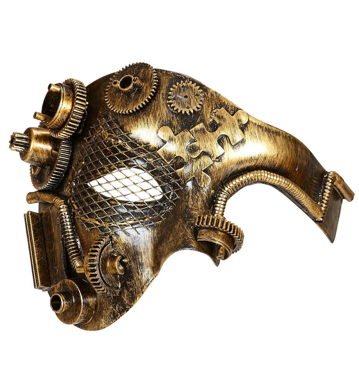 Halfgezichtmasker Steampunk, Koper Mechanica