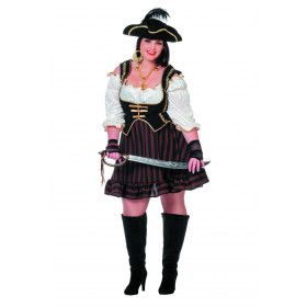 Pirate Bruin Dutch Delight Jurk Vrouw Plus Size